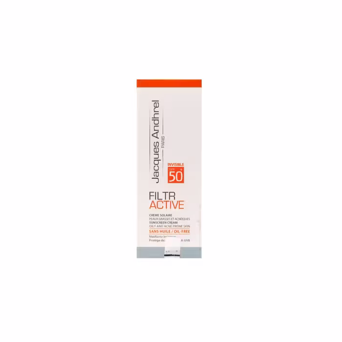 کرم ضد آفتاب پوست چرب و آکنه ای بدون رنگ ژاک آندرل (SPF 50)