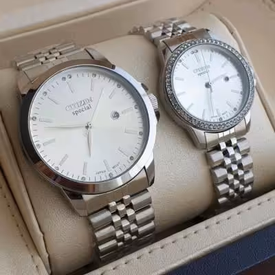 ست ساعت سیتیزن بند و بدنه استیل
