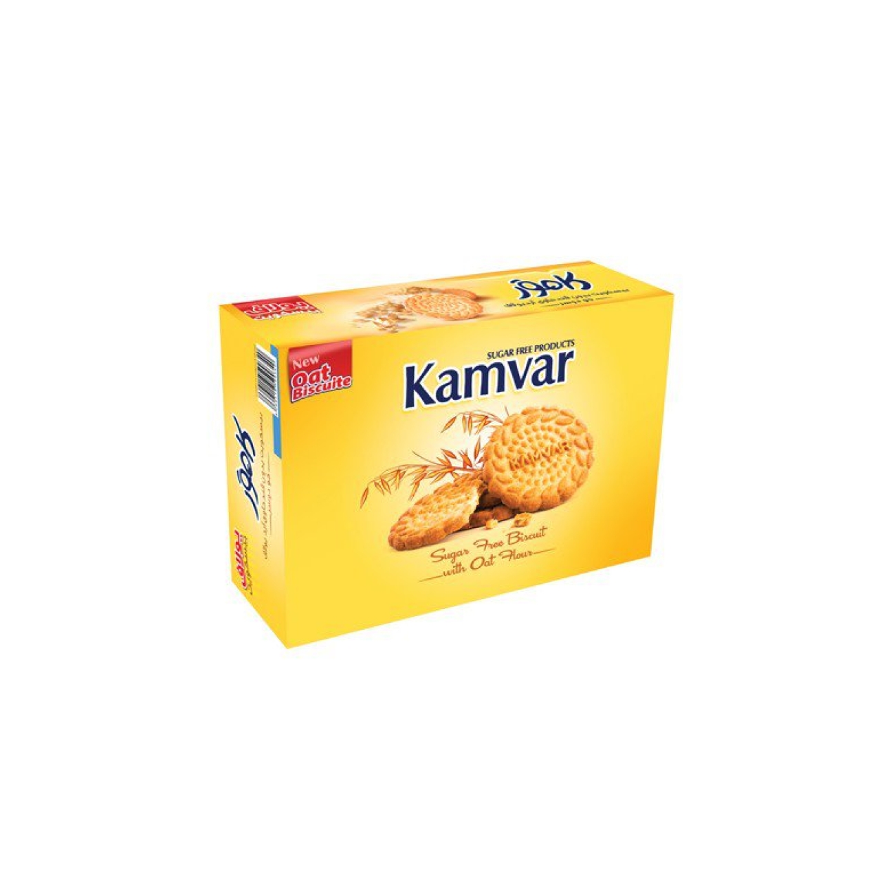 بیسکویت یولاف پذیرایی بدون قند کامور 500 گرم
