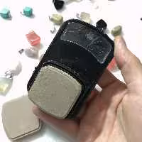 مهر رکعت شمار کلید دار رضا رنگ مشکی به همراه مهر یدک