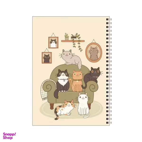 دفتر مشق 50 برگ بامبیلیپ طرح هتل گربه ها کد 5892337