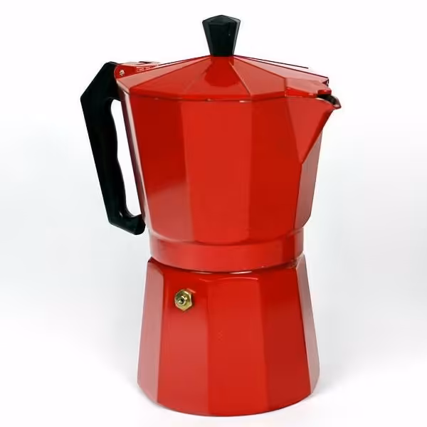 قهوه جوش اسپرسو ساز دستی 6 کاپ رنگی یک عددی با ارسال رایگان