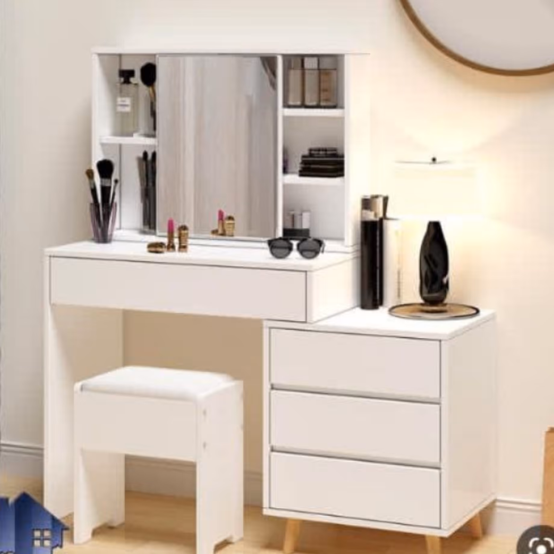 میز آرایش سرو  کد 327 (هزینه ارسال با پس کرایه باربری به عهده مشتری میباشد )