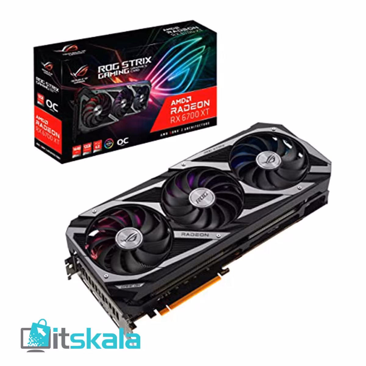 قیمت و خرید کارت گرافیک ایسوس RX6700 XT OC ROG 12GB DDR6 | ITSKALA