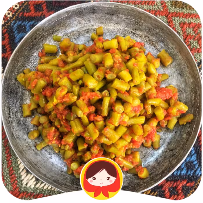 لوبیا آب گوجه ای یک کیلویی 