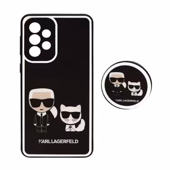 قاب گوشی طرح دار دور آینه پاپ سوکت دار برای Samsung A53 طرح 99