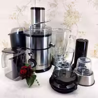آبمیوه گیری آب میوه گیری 4 کاره 800 وات بدنه استیل مدل 8420 آنالوگ سوئیس پلاس(2سال گارانتی شرکتی)