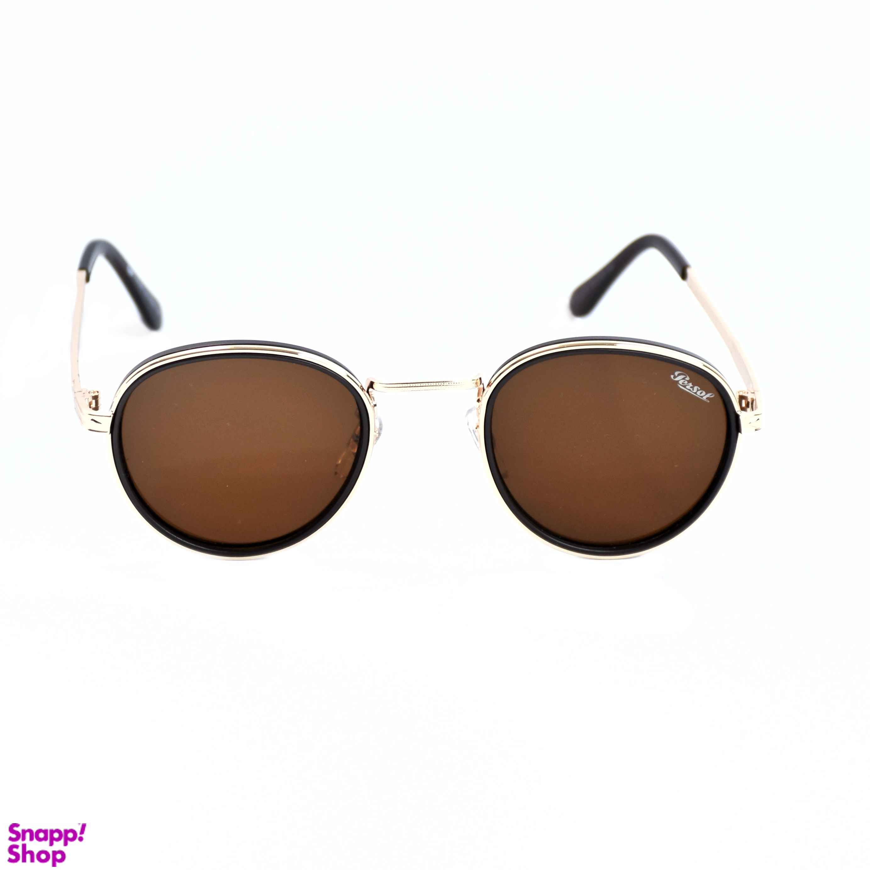 عینک آفتابی طرح PERSOL کد 23230 رنگ طلایی قهوه ای