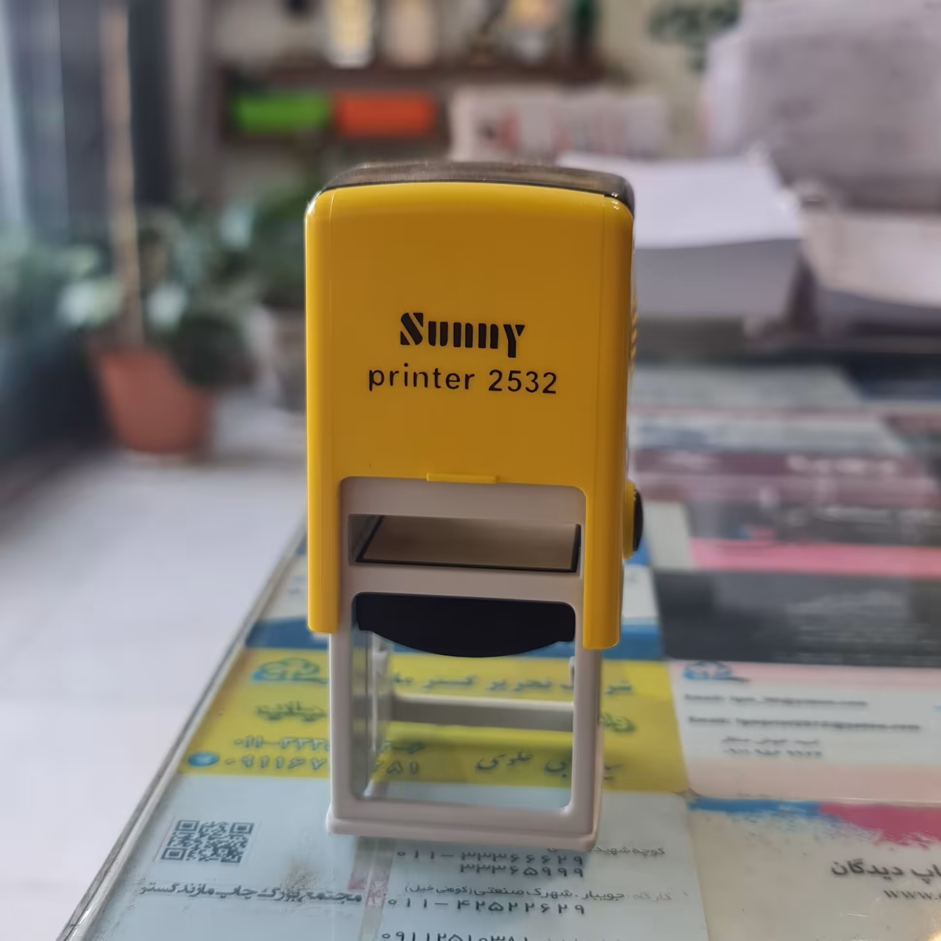 مهر اداری و تبلیغاتی 3 در 3 با متن دلخواه شما 