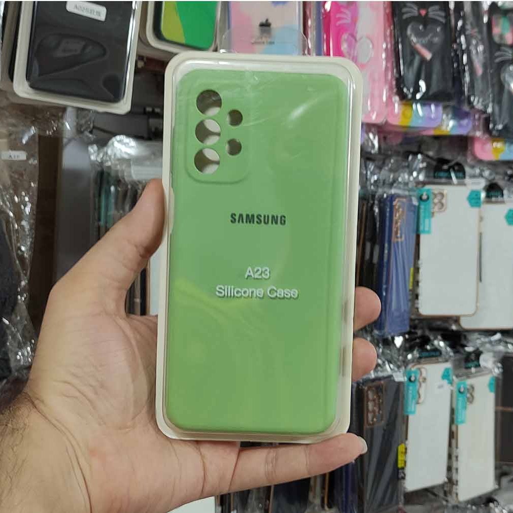 گارد سیلیکونی اورجینال (پاک کنی ) سامسونگ A23 رنگ سبز روشن