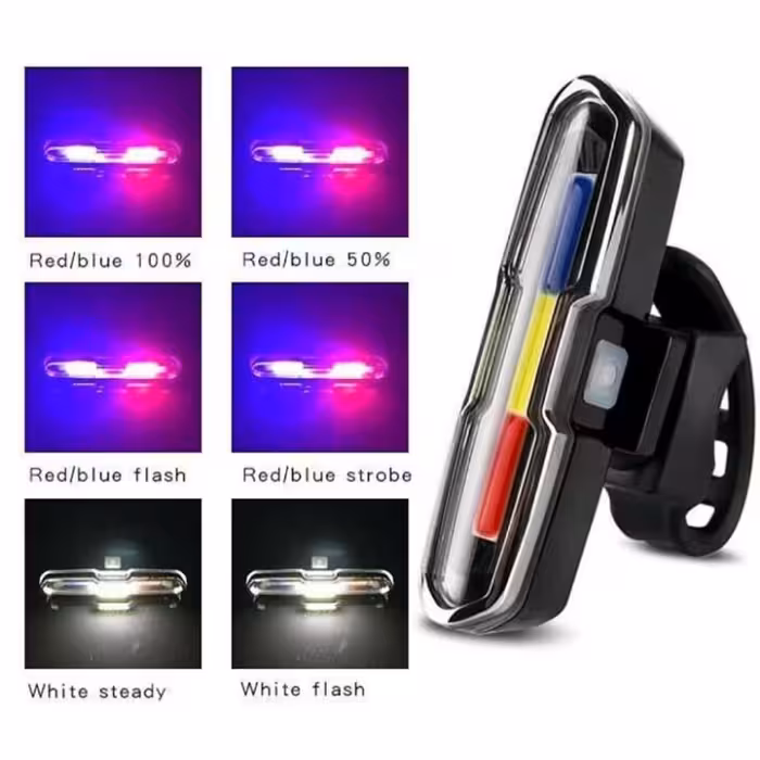 چراغ جلو و عقب دوچرخه مدل پلیسی