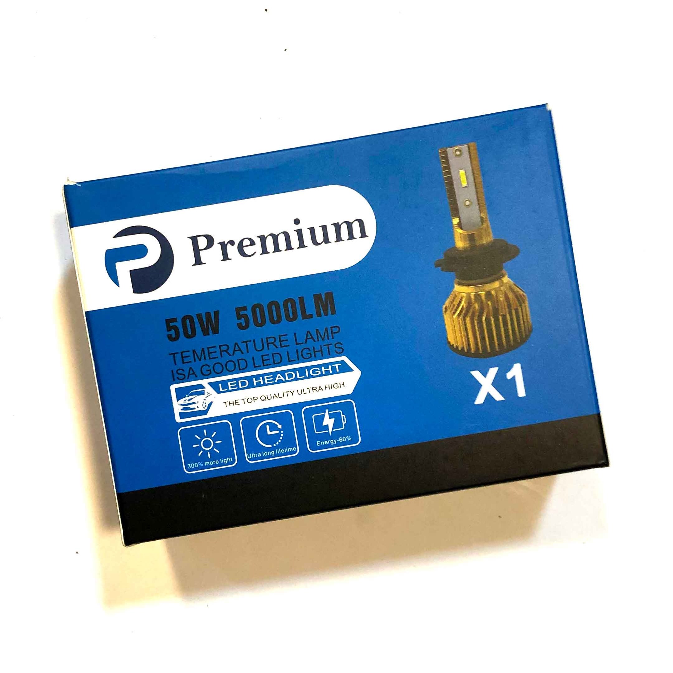 لامپ هدلایت خودرو پایه H7 پرمیوم مدل Premium X1
