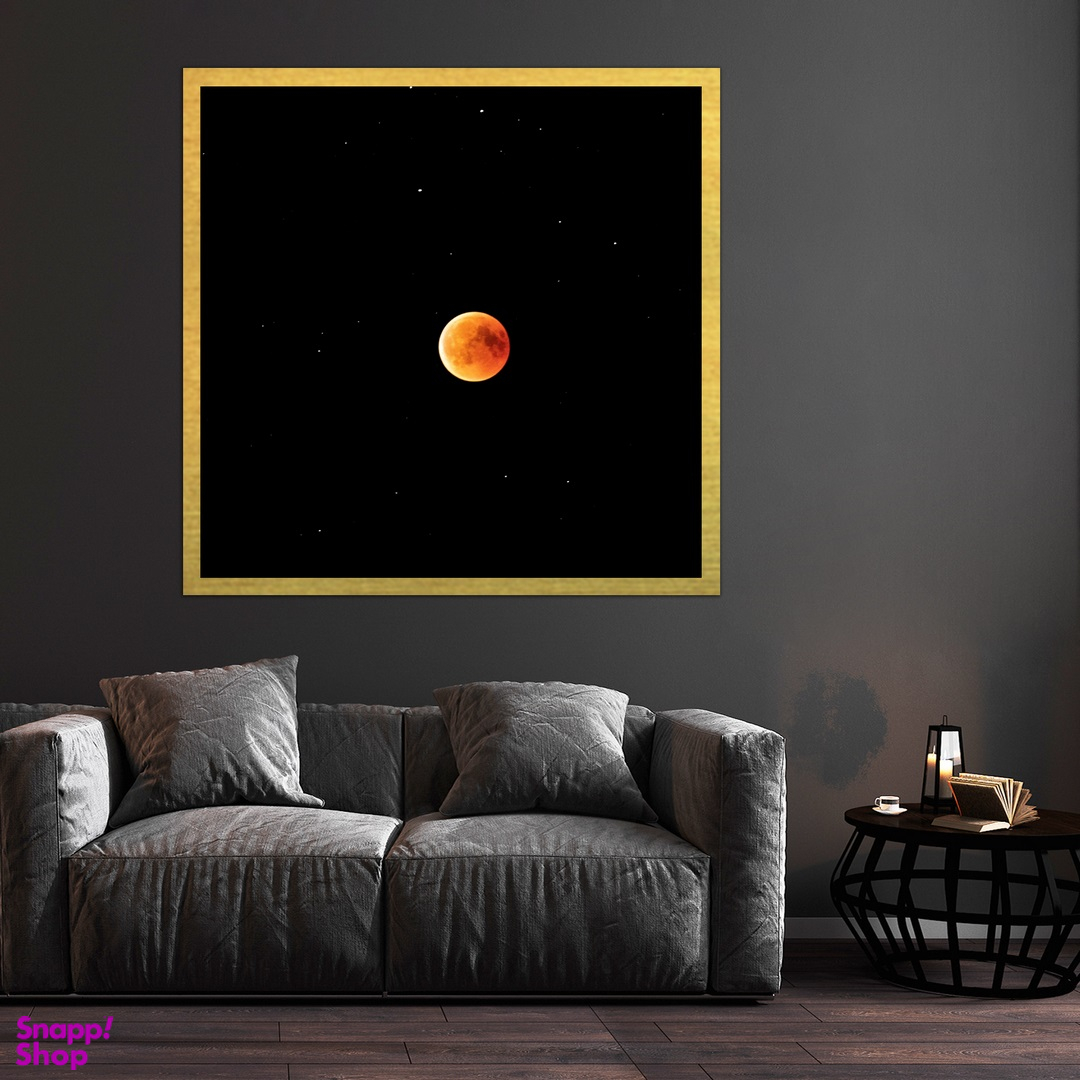 تابلو بکلیت طرح ماه گرفتگی مدل قاب شاسی T-S10003