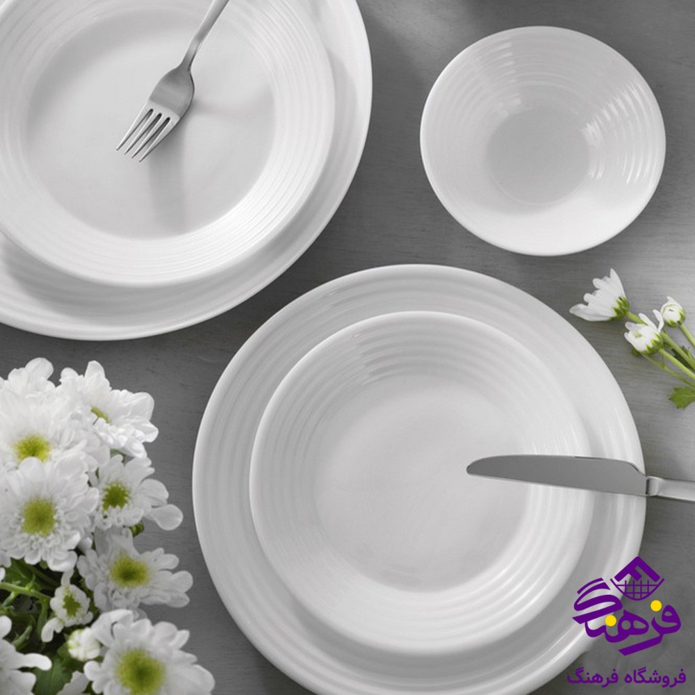 سرويس گلدن اپال 26پارچه مدل هارنا سفيد