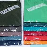 تیشرت نخ پنبه مردانه یقه گرد آستین کوتاه(سایز 4 ایکسxxxxl)  تک و عمده
