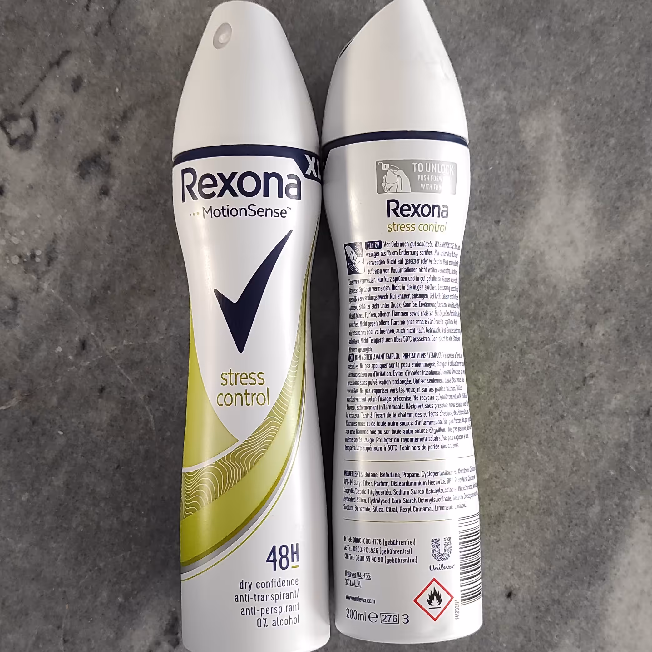 اسپری ضد تعریق زنانه200میل Rexona STRESS control