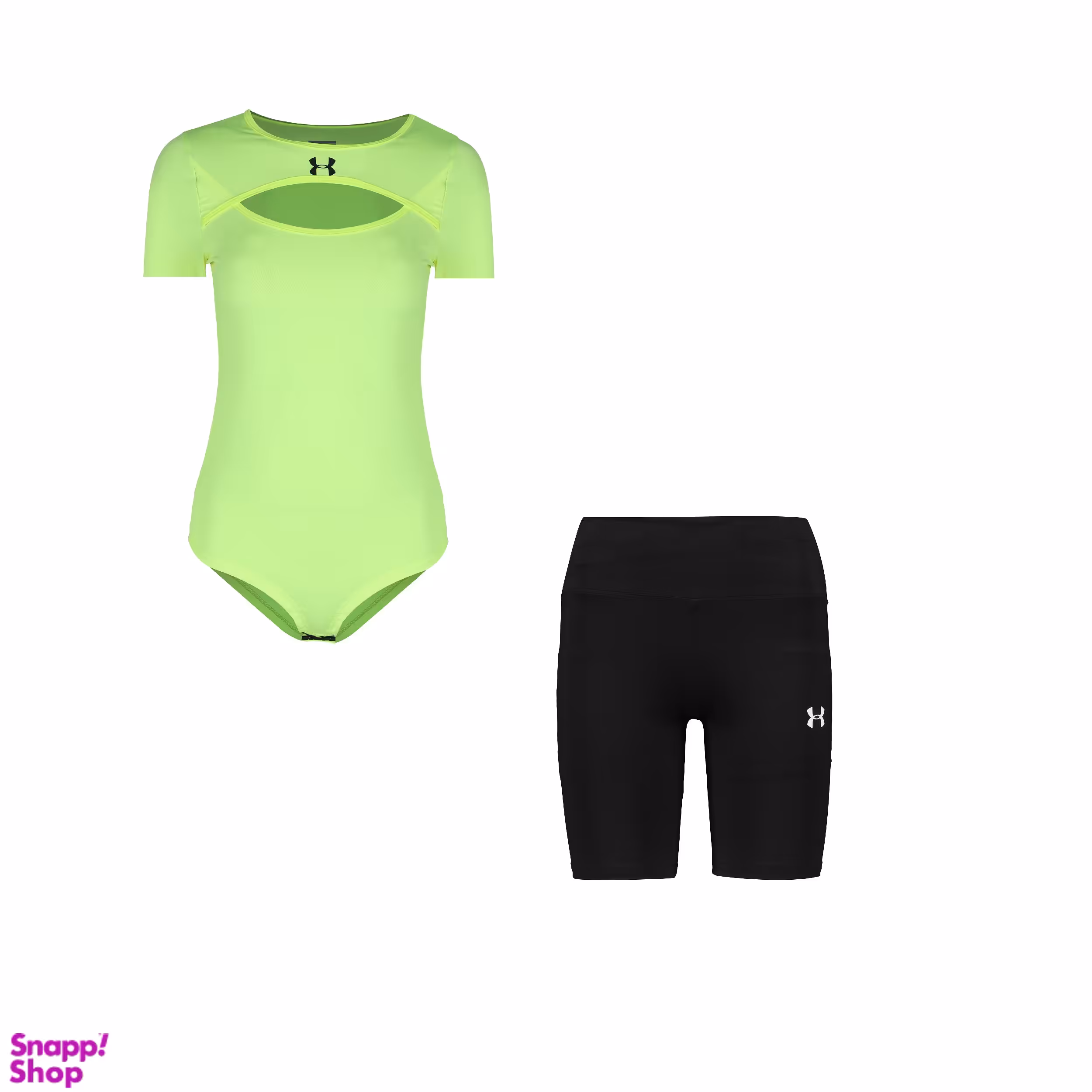 ست بادی آستین کوتاه و شلوارک ورزشی زنانه مدل 101-3102