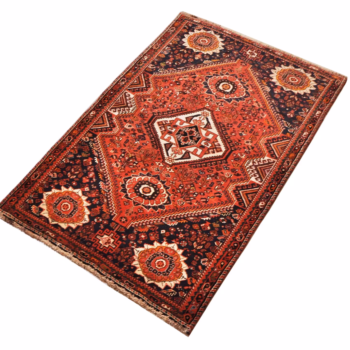 فرش دستبافت سه متری امیرخیز مدل ایلات شیراز کد 105777