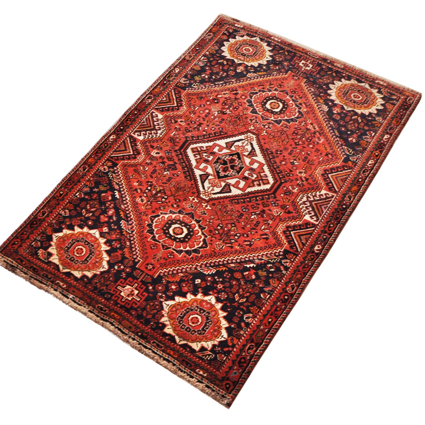 فرش دستبافت سه متری امیرخیز مدل ایلات شیراز کد 105777