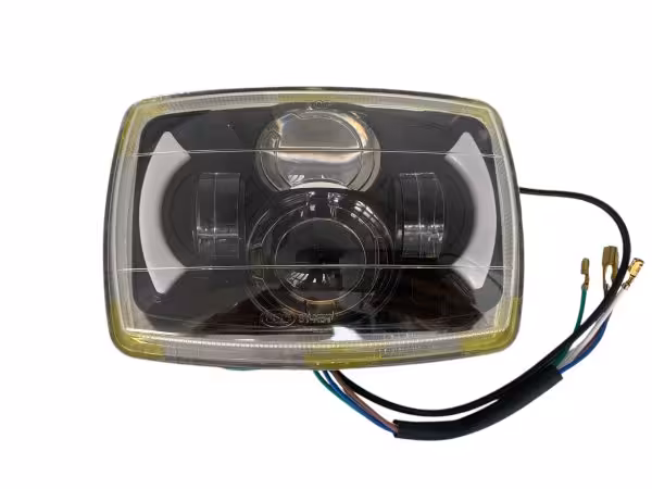 بلوری طرح دو لنز موتور سیکلت راهنما دار