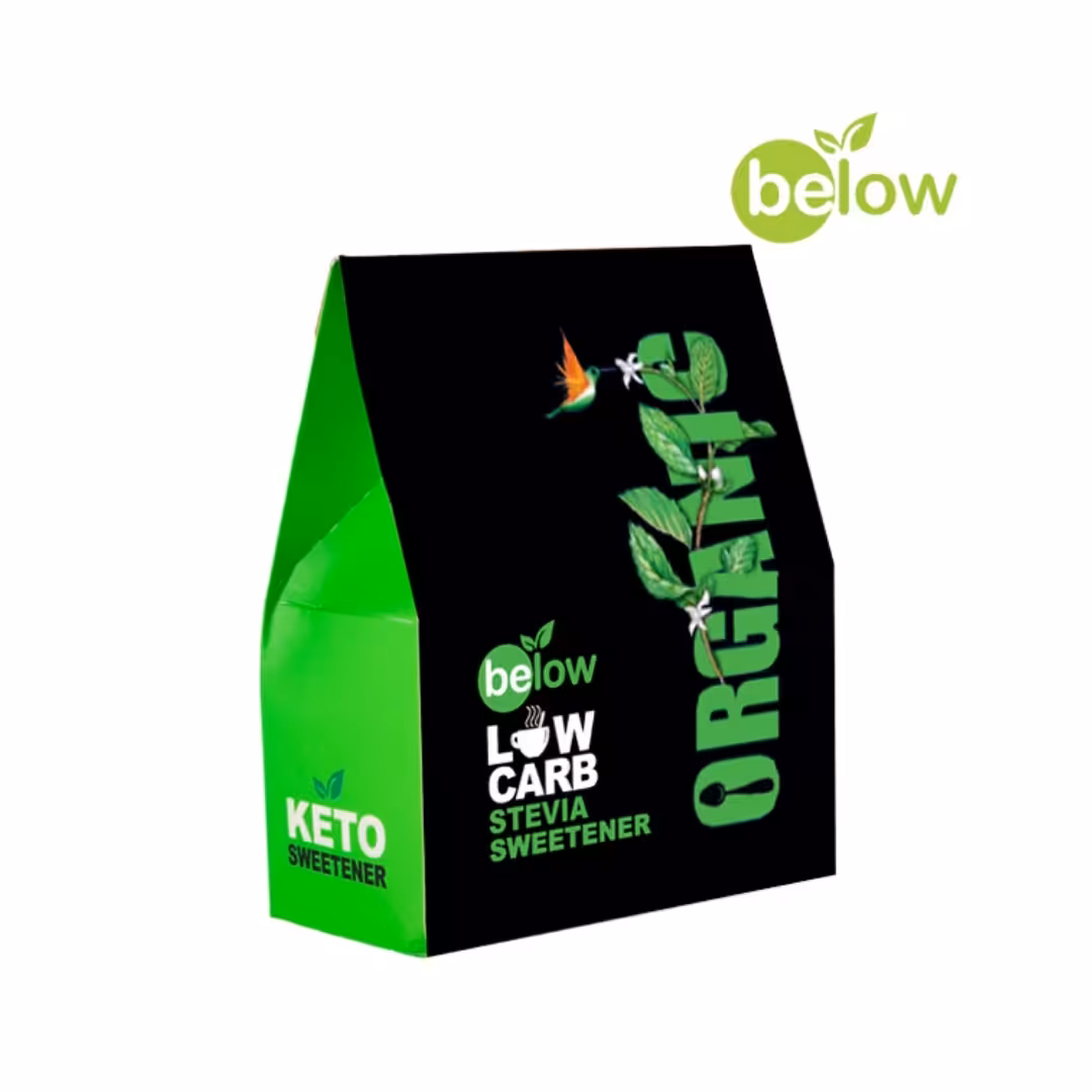 شیرین کننده ساشه استویا کتو 50 عددی( مناسب رژیم کتو KETO لو کرب)