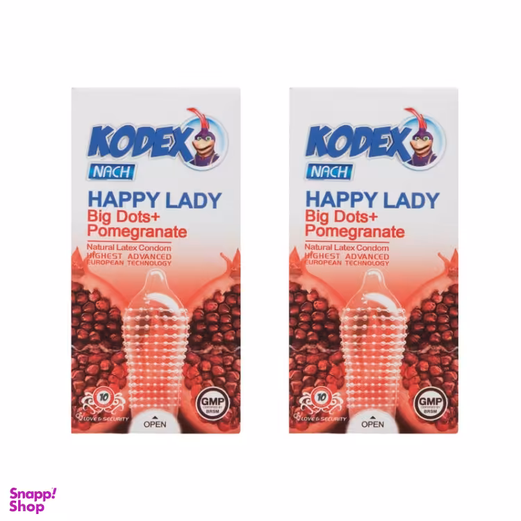 کاندوم ناچ کدکس مدل Happy Lady بسته 2 عددی