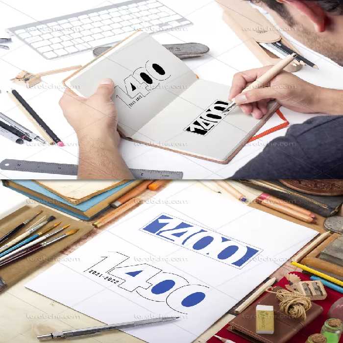 تایپوگرافی عددی 1400 | گرافیک با طعم تربچه