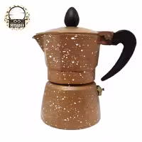 موکاپات رنگی برند رمانتیک هوم (3 کاپ) سوپاپ ایتالیایی رنگ کرم قهوه ای