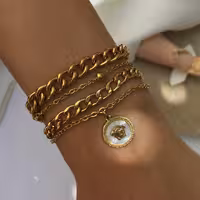 دستبند چهارلاین استیل ورساچ