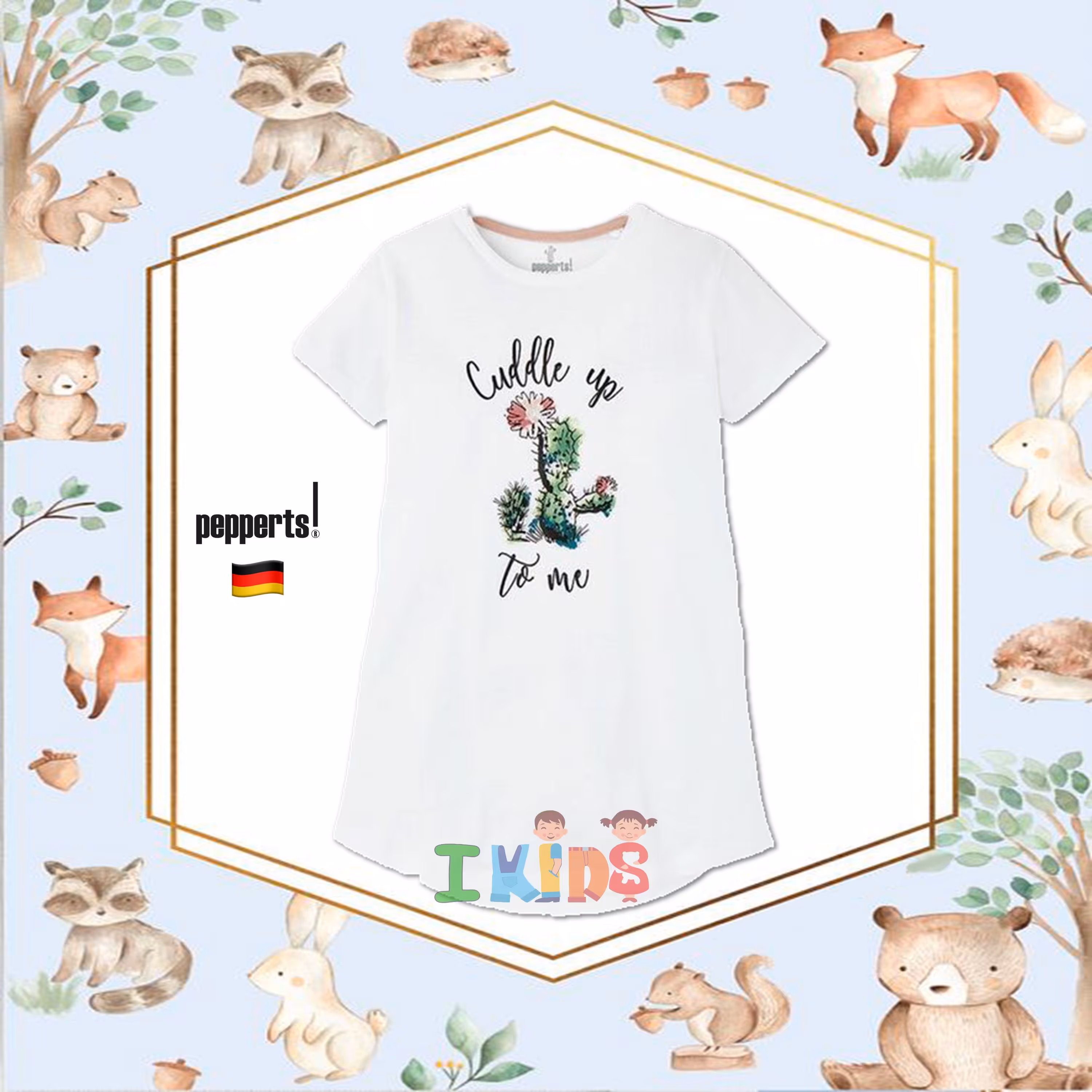 تی شرت لانگ - بلند کاکتوس دخترانه برند پیپرتس - pepperts آلمان