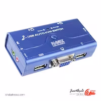 قیمت و خرید کی وی ام سوئیچ VGA کی نت پلاس K-netPlus KP-SWKV002 با 2 پورت USB - شبکه ساز