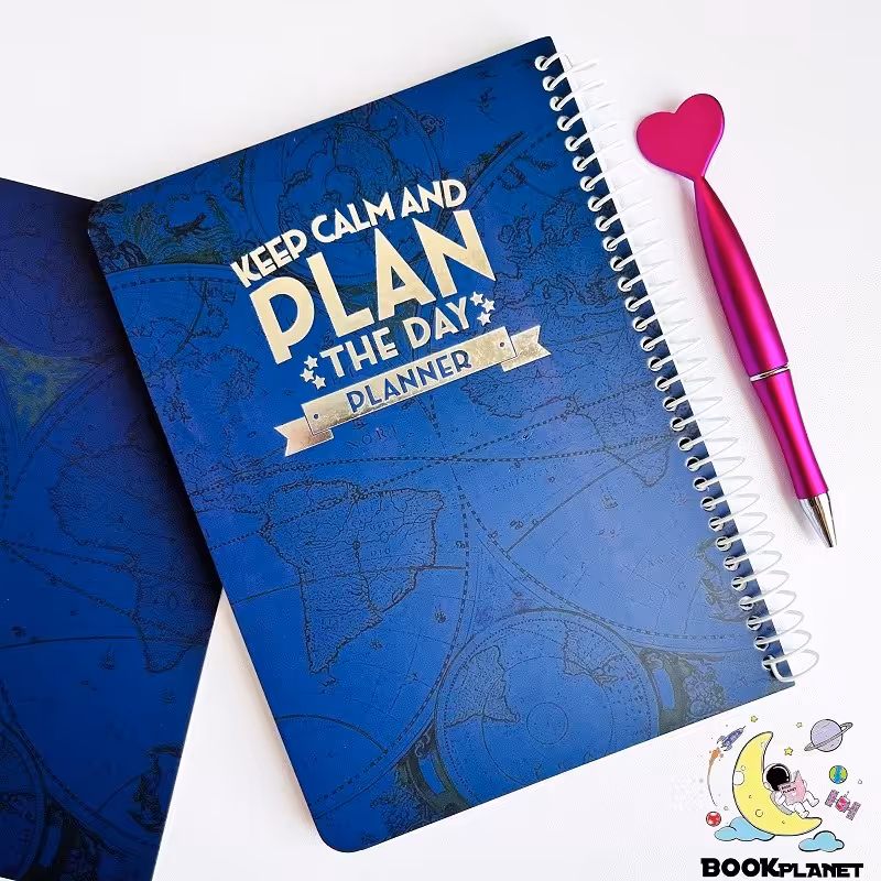 پلنر روزانه یاس آکام طرح وینتیج رنگ سورمه ای