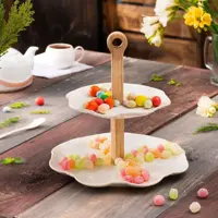 اردو خوری 2 طبقه ریور از جنس چوب رابر و چینی (بن چاینا) با کیفیت بسیار بالا و قیمت عالی 