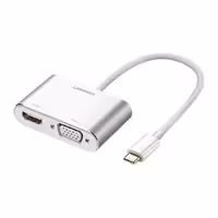 کابل تبدیل USB-C به HDMI VGA Converter Aluminum case مدل CM162