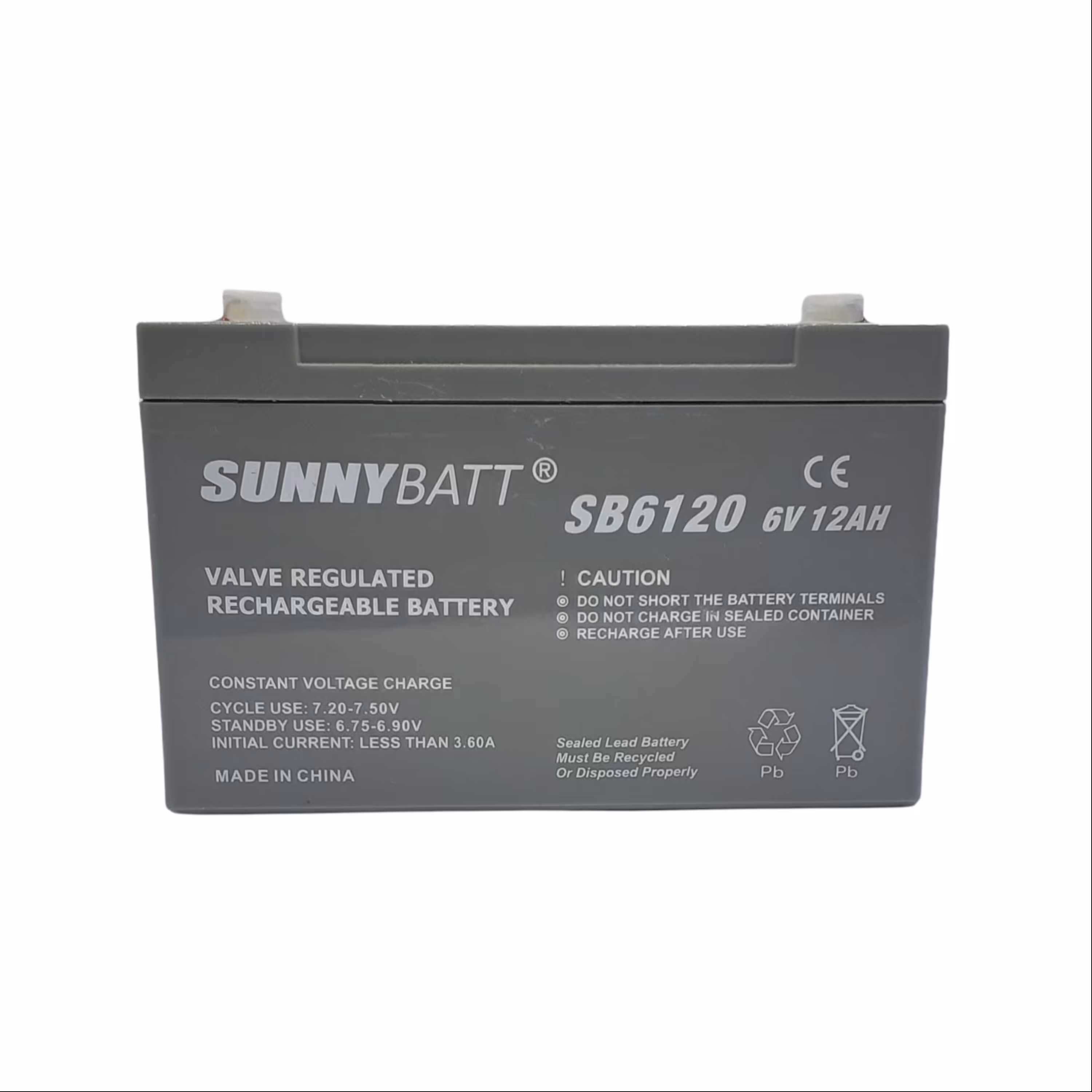 باتری یو پی اس 6 ولت 12 آمپر ساعت سانی بت مدل SB6120