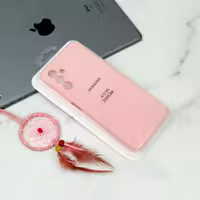 گارد محافظ لنزدار سیلیکونی Highcopy سامسونگ A13 5G رنگ صورتی