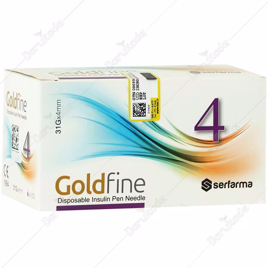 سر سوزن انسولین قلمی سایز 4 مارک گلد فاین
