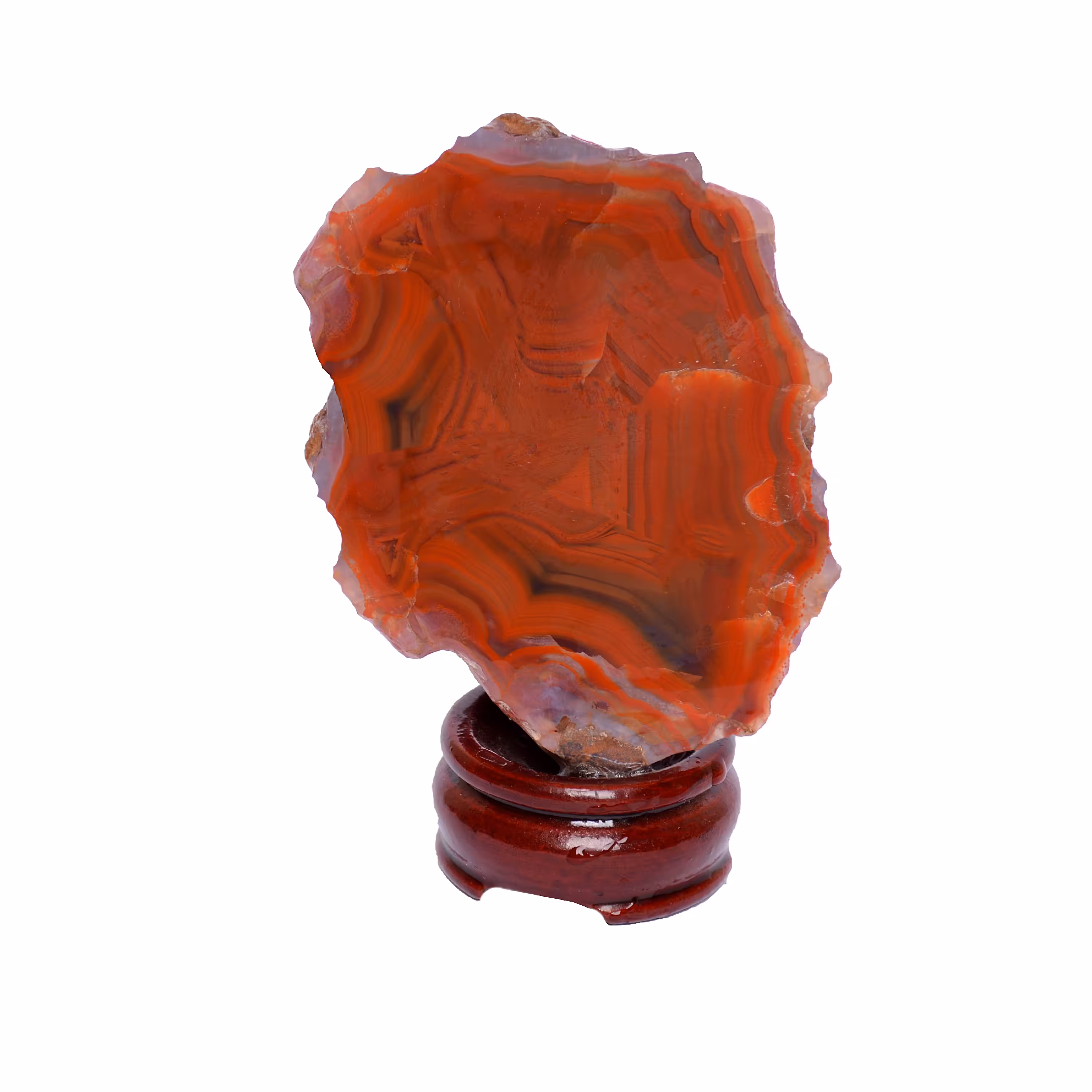 گوهر سنگ عقیق سلیمانی طبیعی بسیارمنحصربه فردفاخروخاص همراه باحکاکی وان یکاد دست