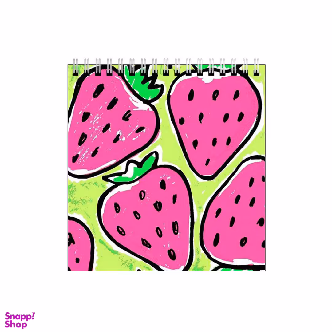 دفتر طراحی بامبیلیپ طرح توت فرنگی زمینه کد 3877212