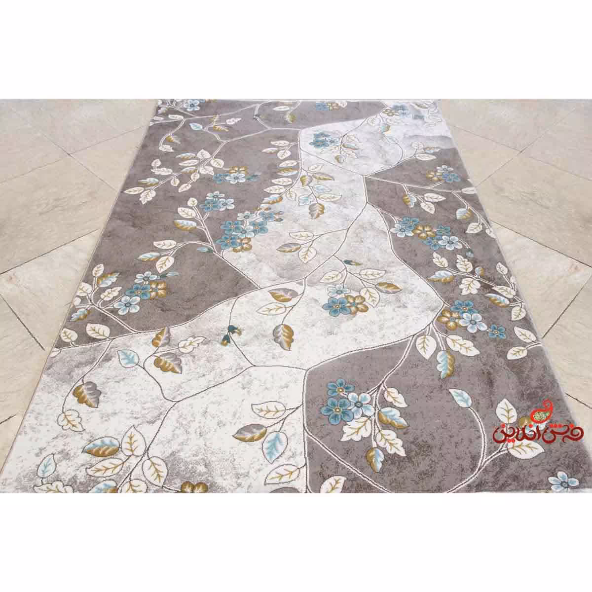 فرش ماشینی  ساوین طرح 1512 آبی