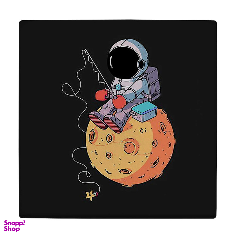 زیر لیوانی طرح فضانورد و قلاب ماهیگیری کد 6289067_5876