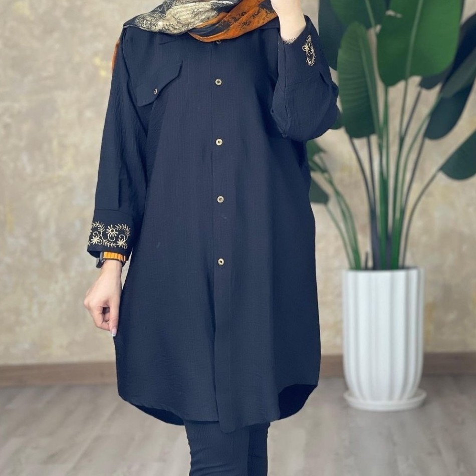 تونیک مانتویی شومیز مانتویی مانتو مشکی مانتو محرمی مانتو خنک