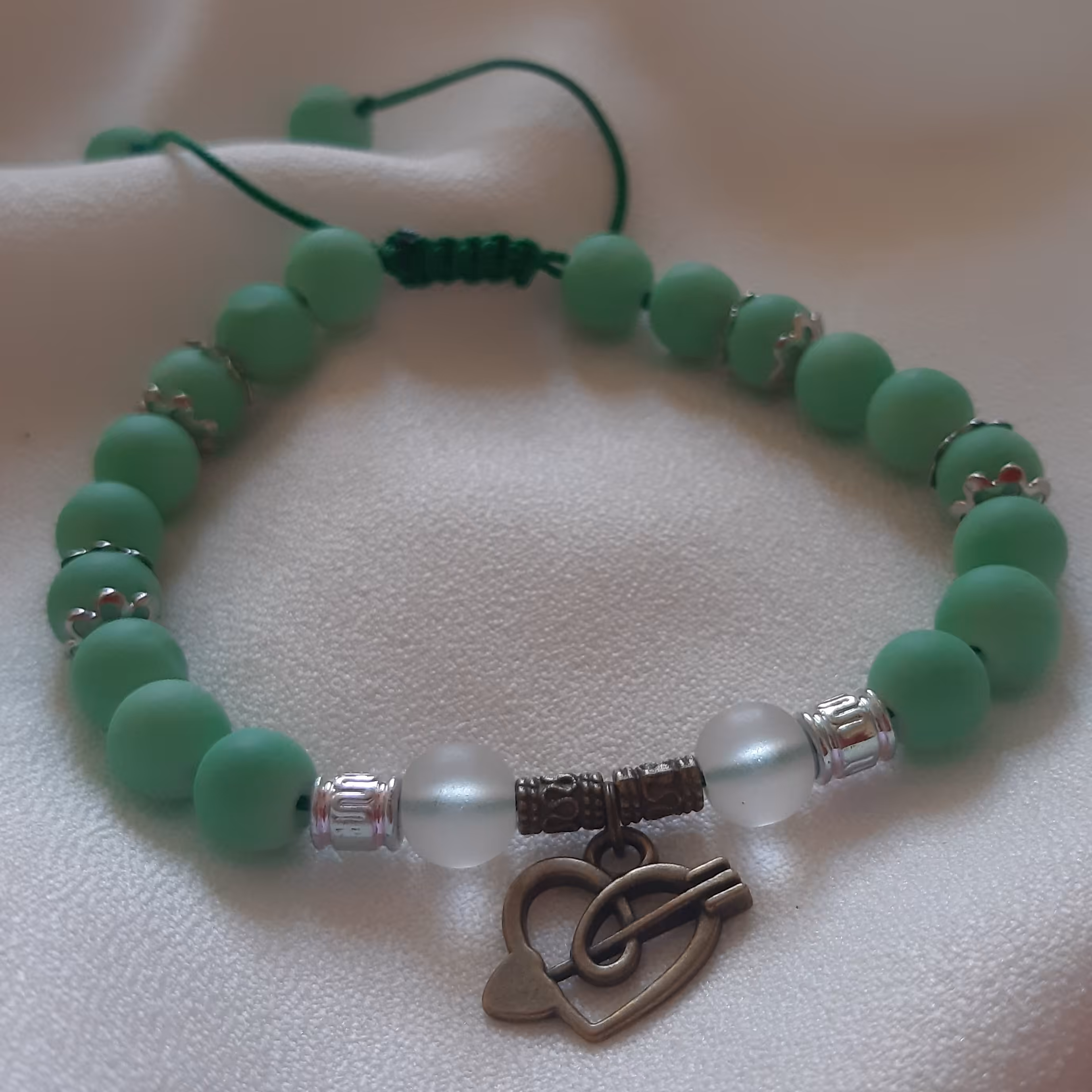 دستبند دستساز اونیکس رنگی مات