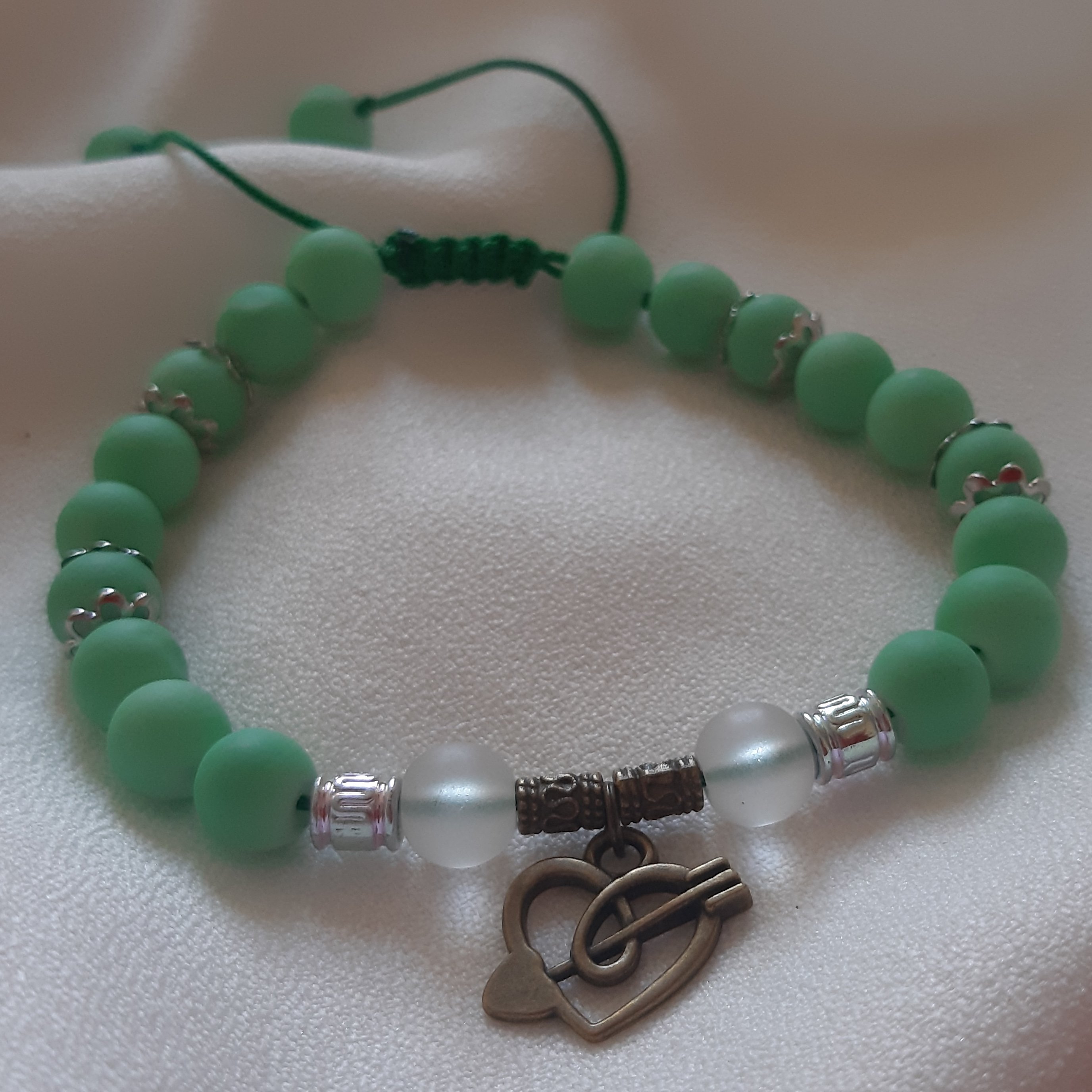 دستبند دستساز اونیکس رنگی مات