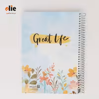 دفتر 200 برگ سیمی ایمان طرح 005