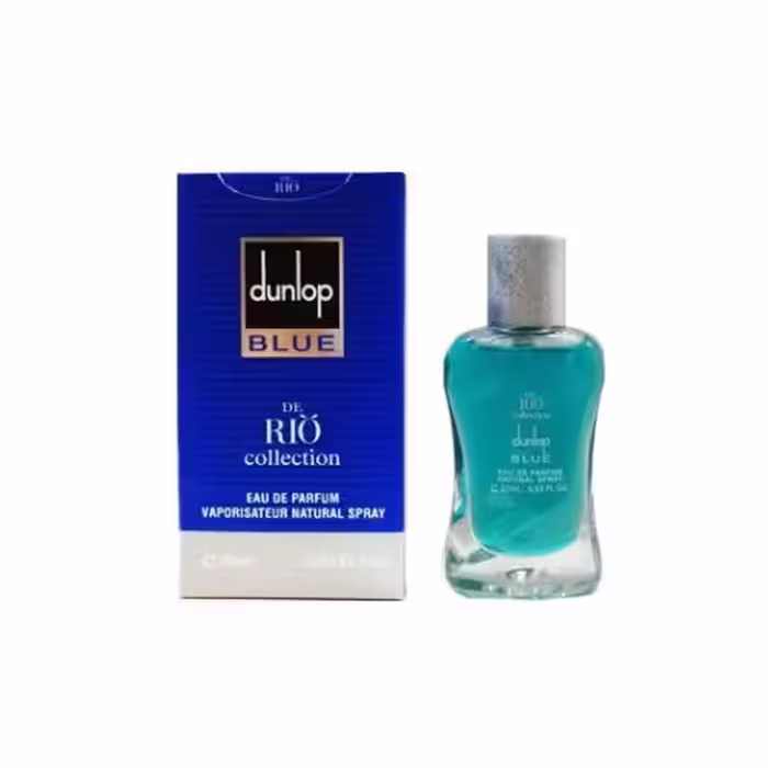 عطر ادکلن مردانه دانهیل آبی ریو کالکشن مدل ریو دانلوپ بلو (Rio Dunlop Blue) حجم 20 میل