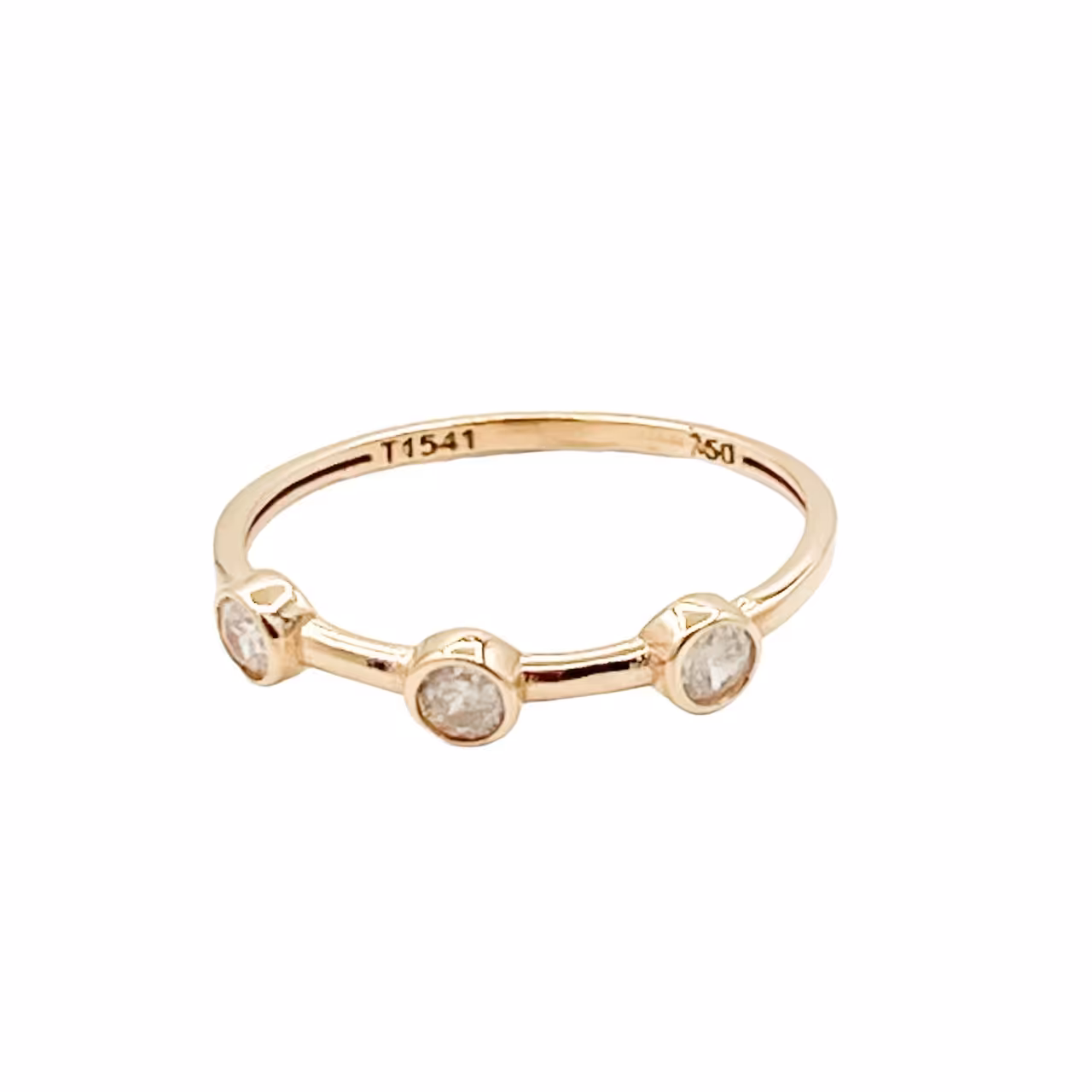 انگشتر طلای 18 عیار طرح مینیمال کد A057