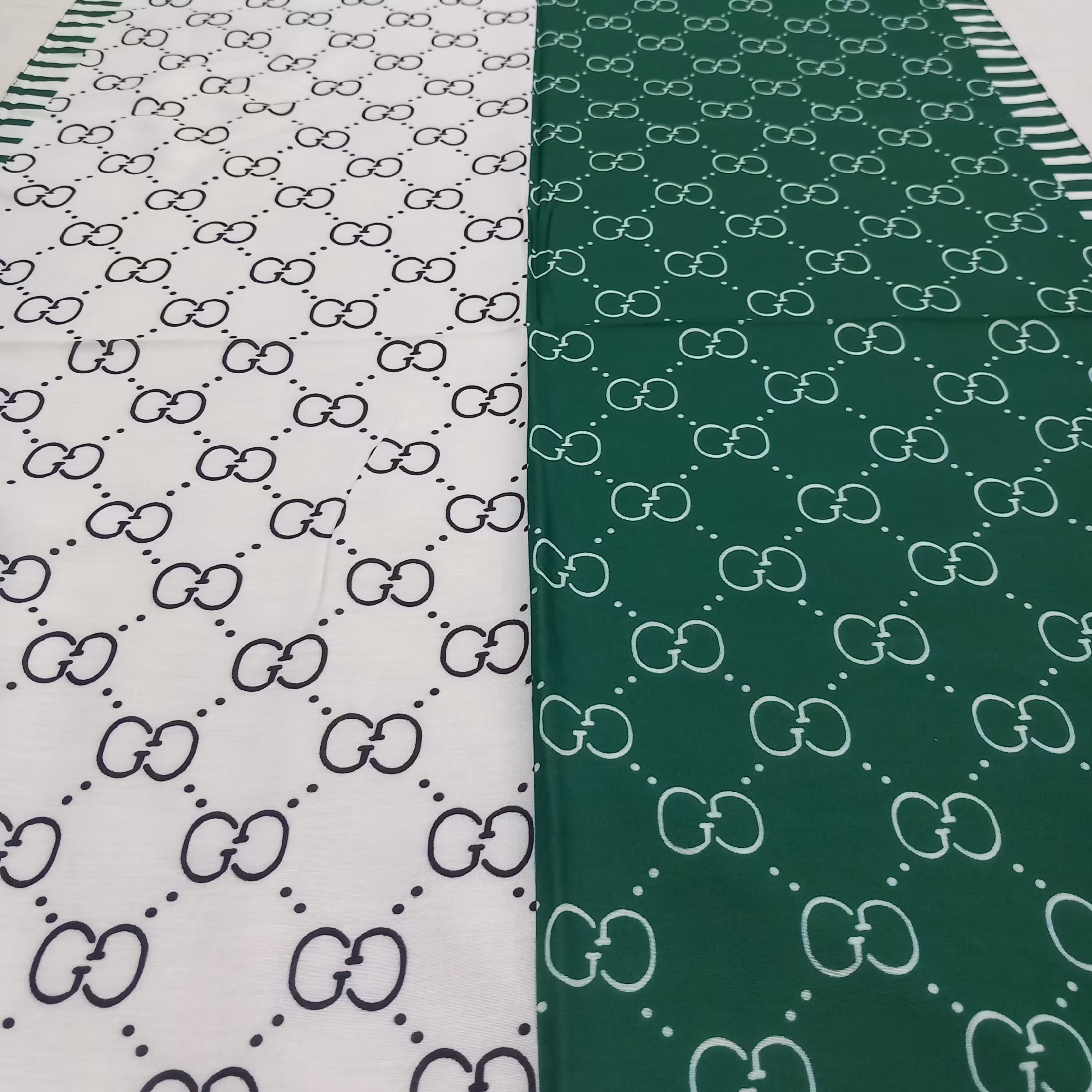 شال نخی ترند حاشیه دور دوخت منگوله دار جنس اسلپ ایستایی عالی