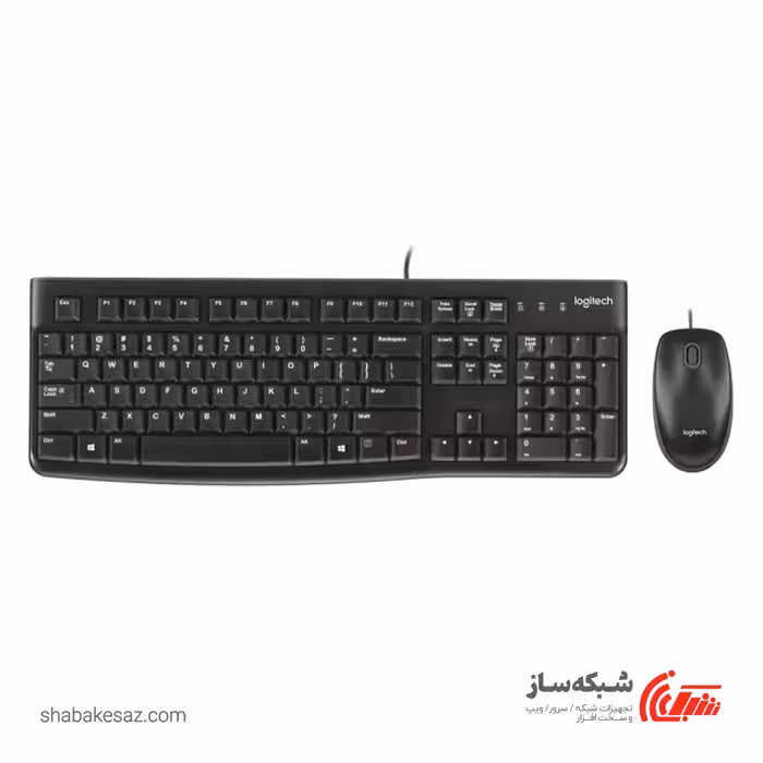 قیمت و خرید کیبورد و ماوس با سیم لاجیتک Logitech MK120 - شبکه ساز