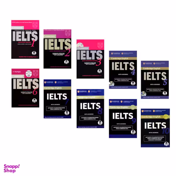 کتاب IELTS Cambridge اثر جمعی از نویسندگان نشر الوند پویان جلد 1 تا 10